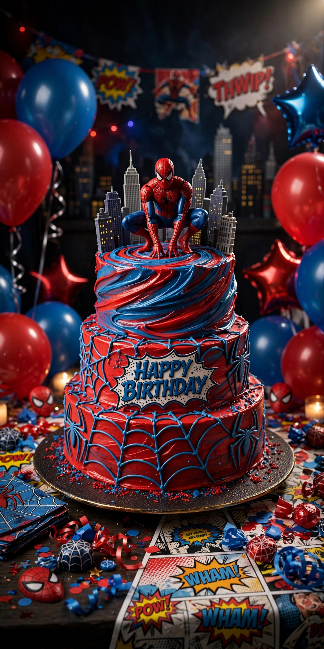 Kue ulang tahun Spiderman